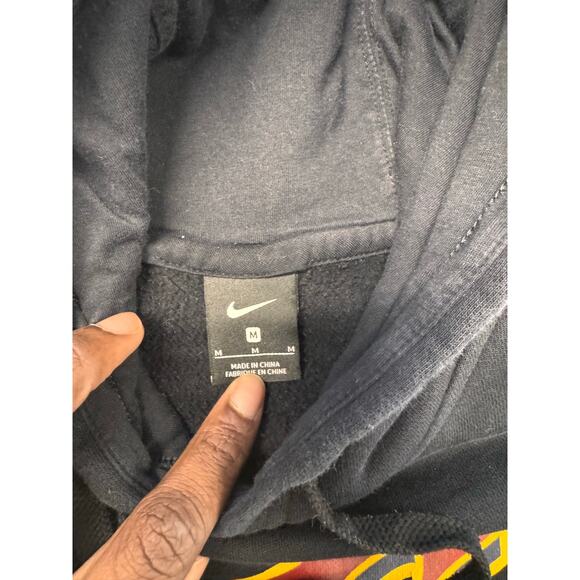 Nike NBA Cleveland Cavaliers Black Mens M Basketball Mini Swoosh Pullover Hoodie - Picture 3 of 8